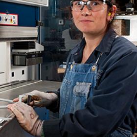<strong>Maria</strong><br>Maria brings 12 years of experience in light machining, stamping, press brakes, assembly and packaging. Maria’s work ethic and attention to detail are two more reasons for Buyken’s solid work to deliver solid quality at a solid price.