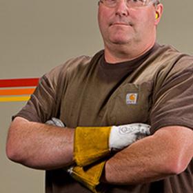 <strong>Tim</strong><br>Tim has 32 years of industry experience. He is a master welder, and he divides his time between welding and CNC stamping in other areas of fabrication. Tim assists with maintenance of the equipment and is on the safety committee. At Buyken, working safely and maintaining a safe work environment is critical to our success.